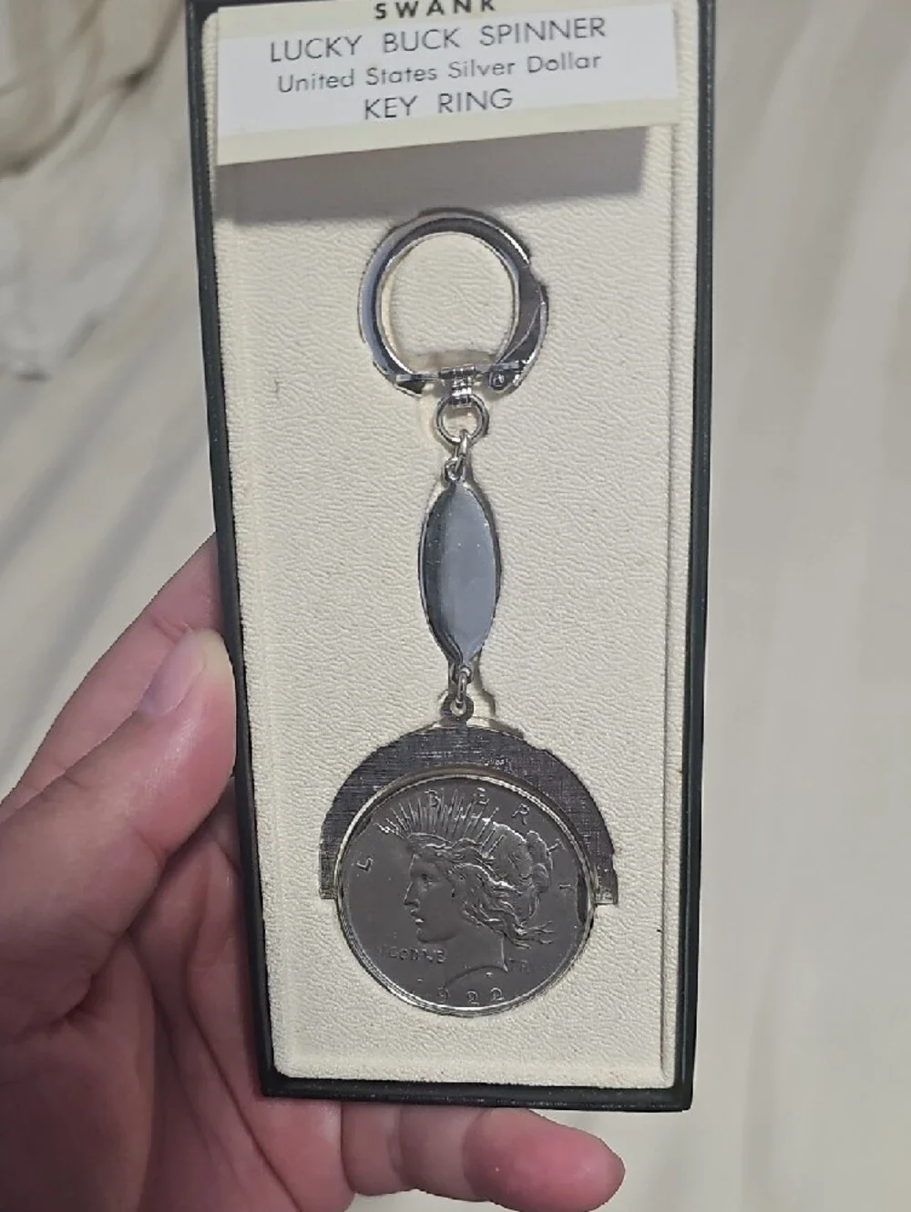 SWANK vintage keychain